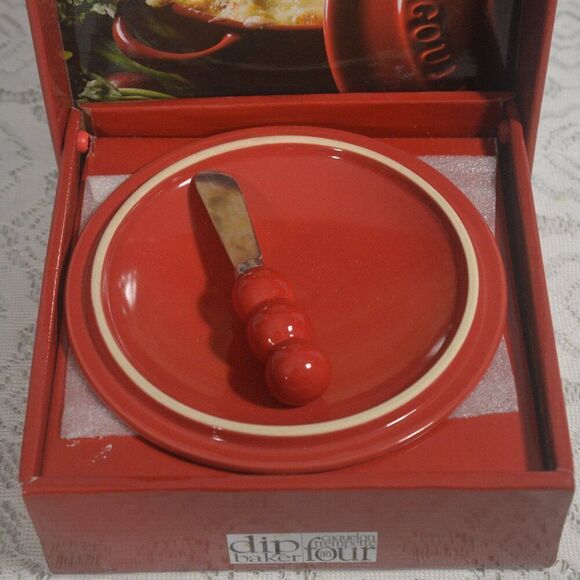 Dip Baker Ceramic Caquelon with Dip Mix New in Box - Picture 2 of 6